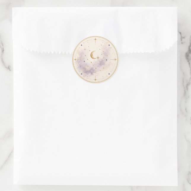 Celestial Wedding Envelope Seal Sticker (Bag)