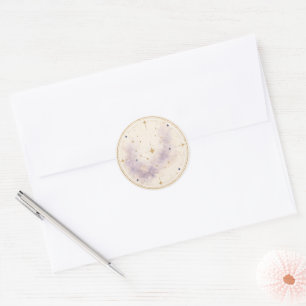 Celestial Wedding Envelope Seal Sticker