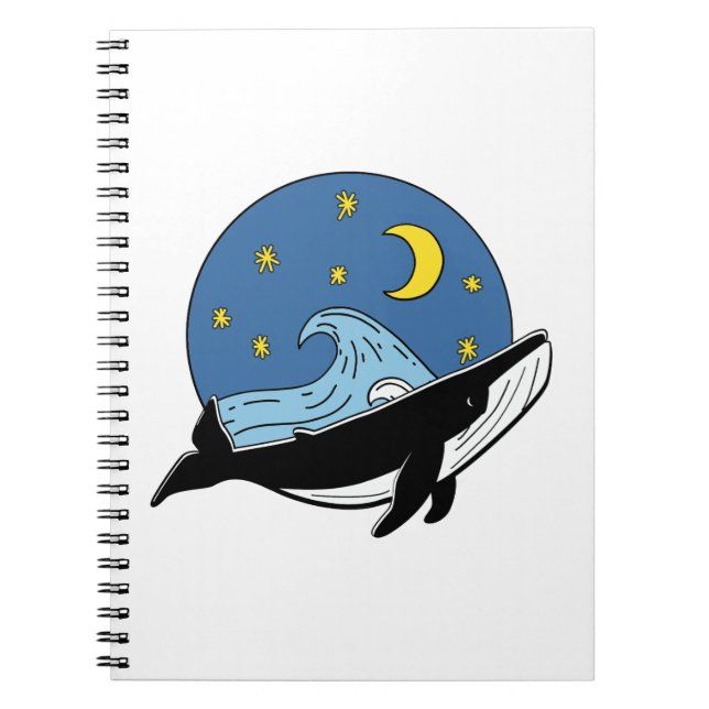 Celestial Whale  Notebook (Front)