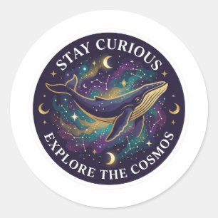  Celestial Whale Space Sticker - Stay Curious Gala
