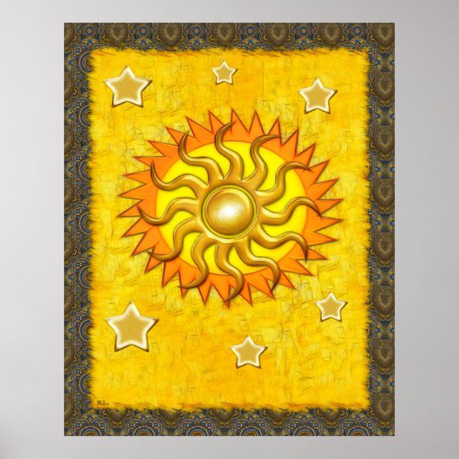 Celestial Whimsey Sun Poster (Front)