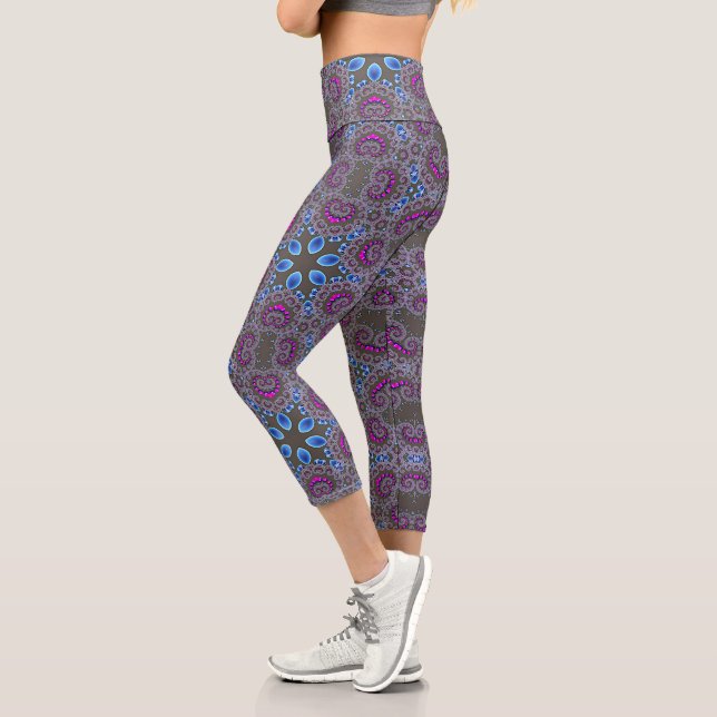 Celestial Whirl Capri Leggings (Left)
