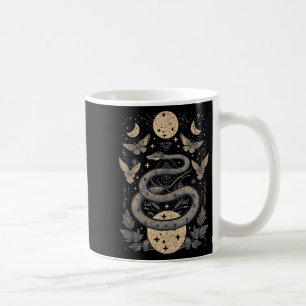 Celestial Wiccan Snake Moth Moon Phases Witch Paga Coffee Mug