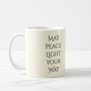 Celestial Winter Angel Lantern of Peace Coffee Mug