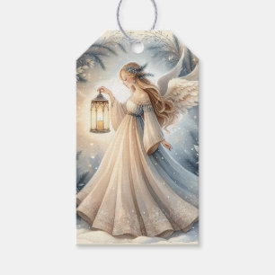 Celestial Winter Angel Lantern of Peace Gift Tags