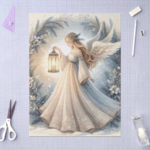 Celestial Winter Angel Lantern of Peace Tissue Paper