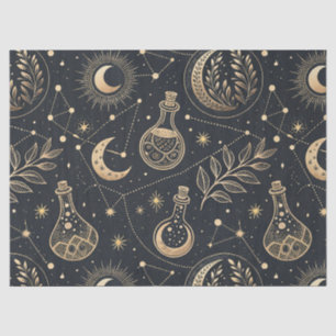 Celestial Witchcraft - Gold Moon, Potion Bottles Tissue Paper
