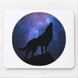Celestial Wolf Mouse Pad