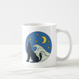 Celestial Wolf Mystical Art  Invitation Coffee Mug