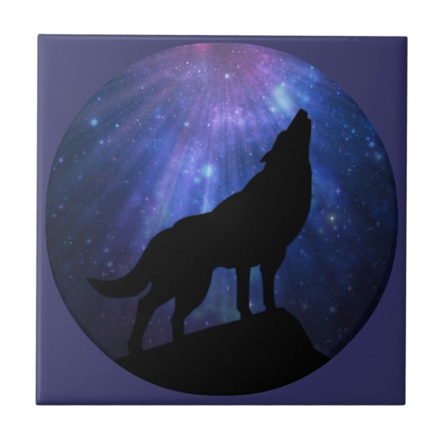 Celestial Wolf Tile (Front)