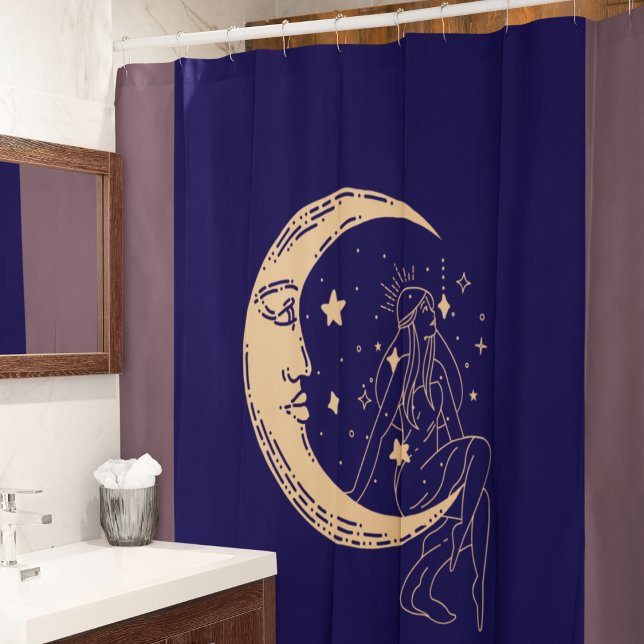 Celestial woman moon & stars,boho,elegant gold  (Creator Uploaded)