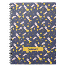 Celestial Wonders Personalized Spiral Notebook