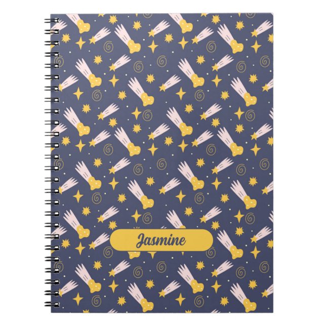 Celestial Wonders Personalized Spiral Notebook (Front)
