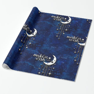 Celestial Wrapping Paper, Make a Wish Wrapping  Paper