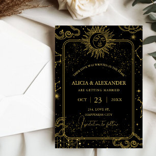 Celestial Written in the Stars Save the Date  Invitation