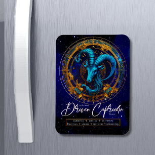 Celestial Zodiac Symbol Fantasy Capricorn Birthday Magnet
