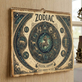 Celestial Zodiac Wall Calendar