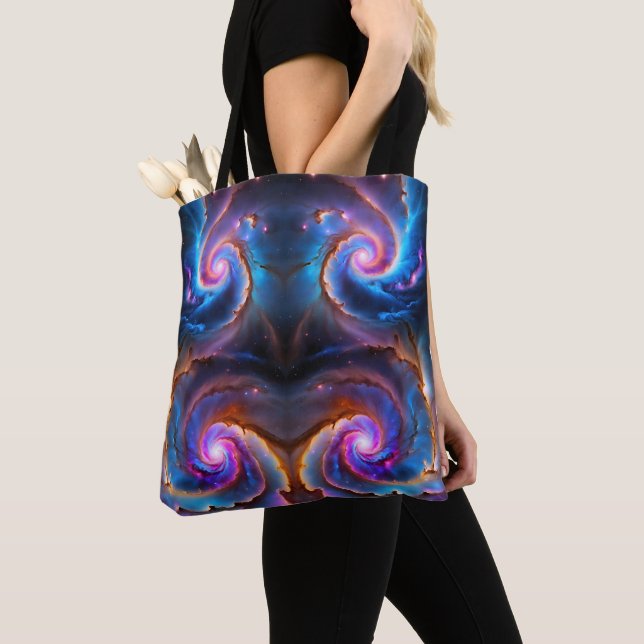 “Celestium” - Nebula and Galaxies Tote Bag (Close Up)