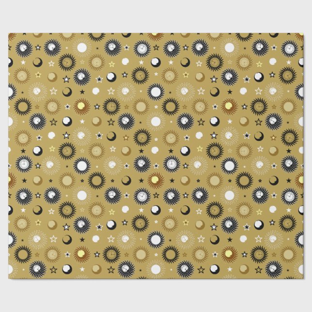 Celestrial Clockwork Wrapping Paper (Seam)