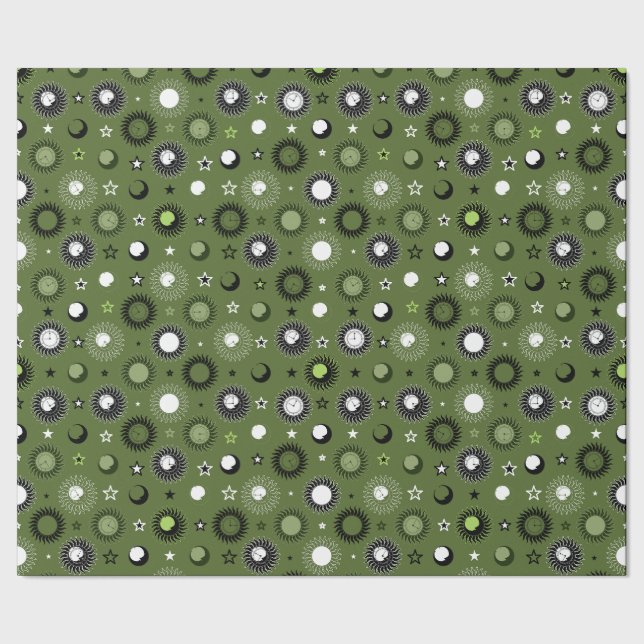 Celestrial Clockwork Wrapping Paper (Seam)