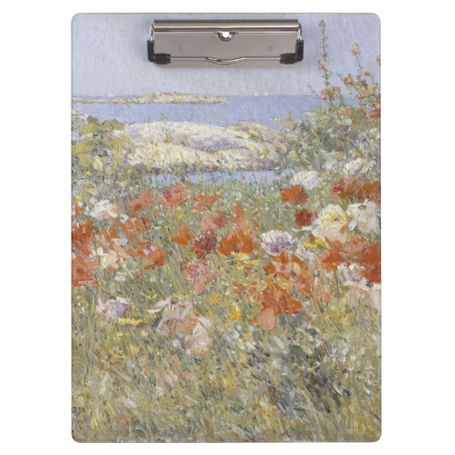 Celia Thaxter's Garden by Frederick Childe Hassam Clipboard (Front)