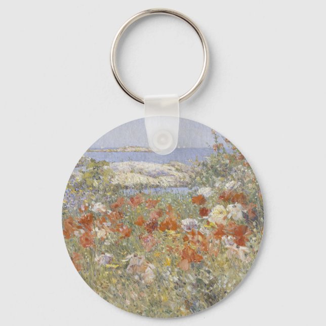 Celia Thaxter's Garden by Frederick Childe Hassam Keychain (Front)