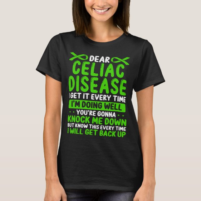 Celiac Disease Awareness Month Disease Ribbon T-Shirt (Front)