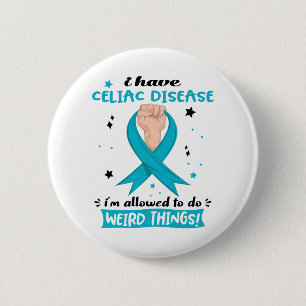 Celiac Disease Awareness Month Ribbon Gifts 2 Inch Round Button