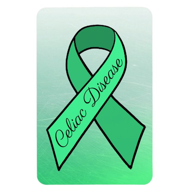 Celiac Disease Awareness Ribbon Green Magnet (Vertical)
