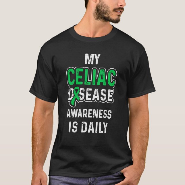 Celiac Disease Awareness Survivor Warrior T-Shirt (Front)