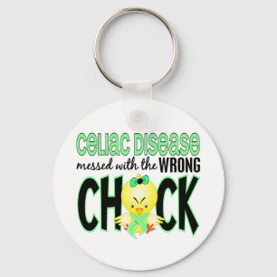 Celiac Disease Messed With The Wrong Chick Keychain