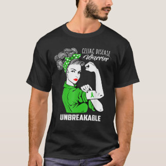 Celiac Disease Warrior Unbreakable Awareness Gift T-Shirt