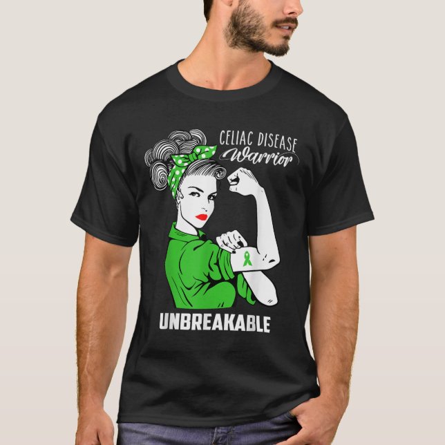 Celiac Disease Warrior Unbreakable Shirt Awareness (Front)
