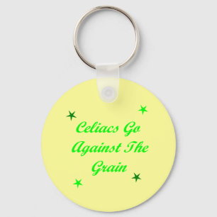 Celiacs Go Against The Grain Keychain