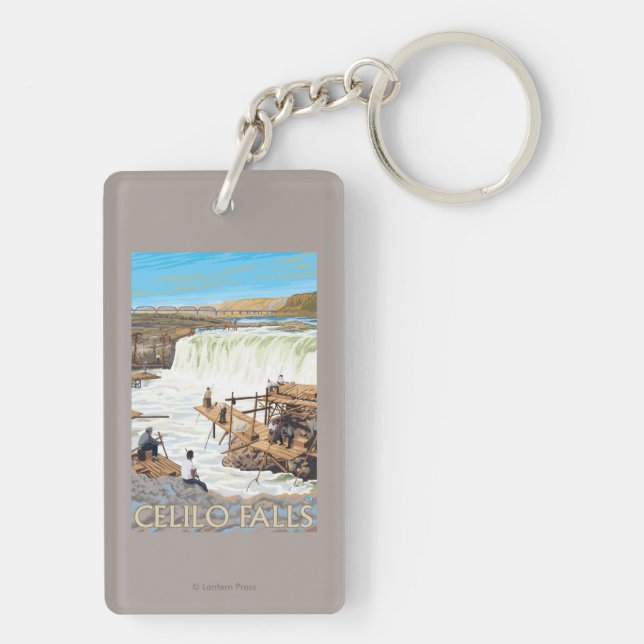 Celilo tombe affiche de Vintage voyage de pêche (Dos)