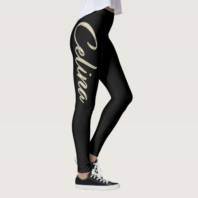 Celina white gold Handwriting pants (Right)