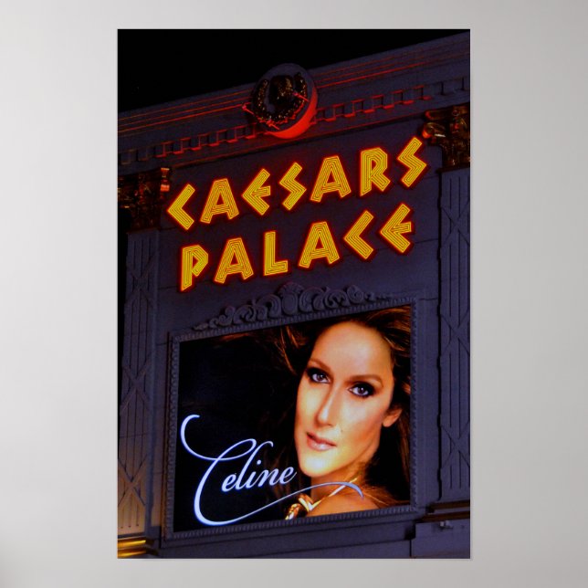 Celine Dion Caesars Palace Las Vegas America Poster (Front)