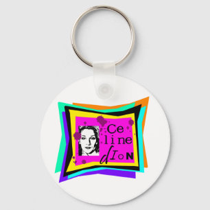 Celine Dion - pop art Keychain