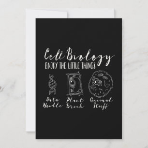 cell biology funny science  - nerdy   geeks holiday card
