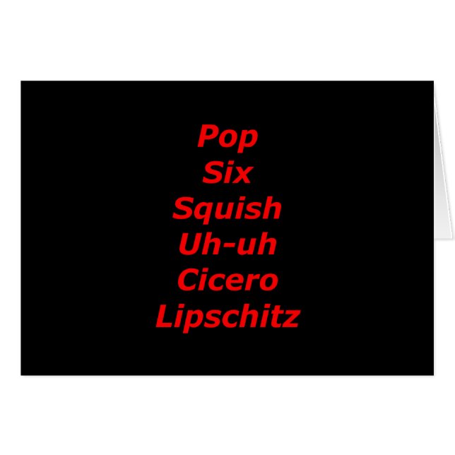 Cell Block Tango (Front Horizontal)