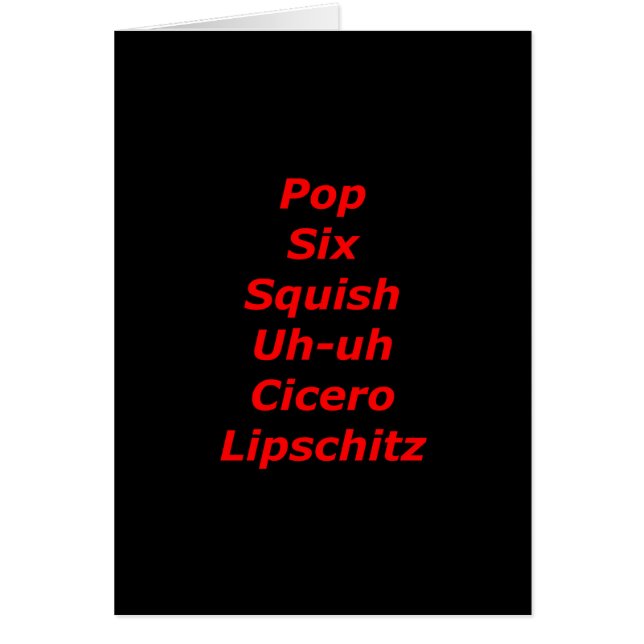 Cell Block Tango (Front)