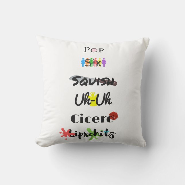 Cell Block Tango Pillow (Front)