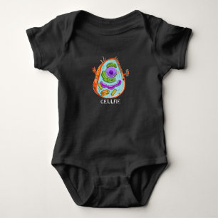 cell fie biology  cellular biology science teacher baby bodysuit