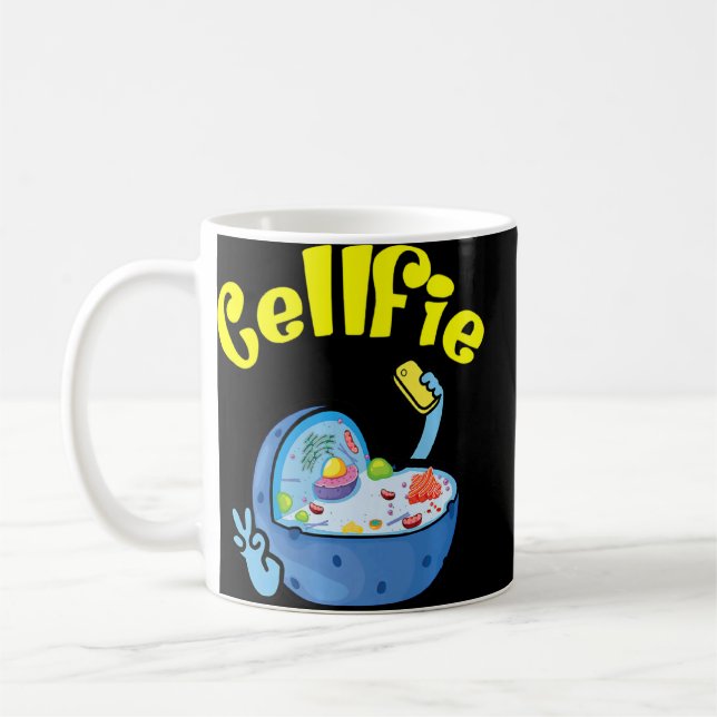 Cell Fie Cellular Biology  Funny Science Biology  Coffee Mug (Left)