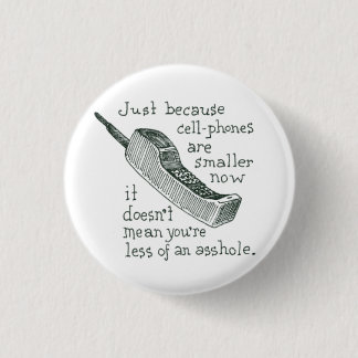 Cell Phone 1 Inch Round Button