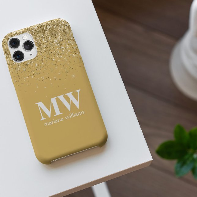 Cell Phone Case Gold  Glitter Elegant Script (Creator Uploaded)