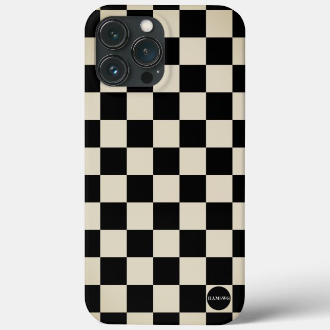 Cell Phone Case - HAMbyWG Checkers (Back)