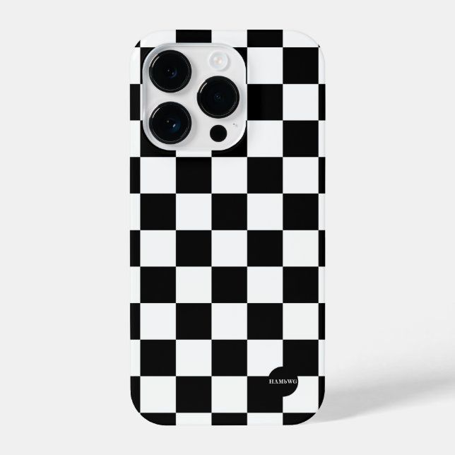 Cell Phone Case - HAMbyWG Checkers (Back)