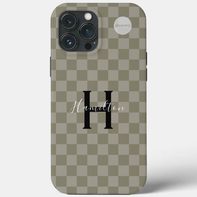 Cell Phone Case - HAMbyWG - Checkers (Back)
