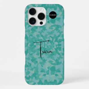 Cell Phone Case Mint Green Camouflage HAMbyWG